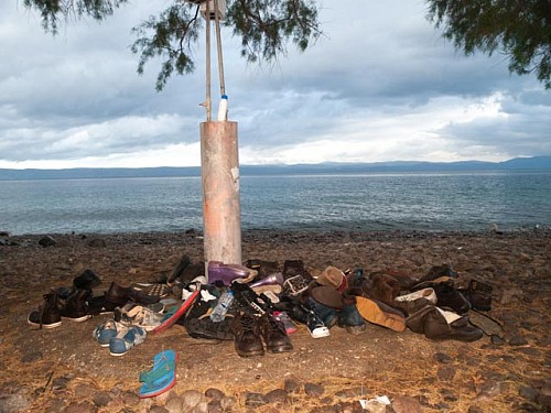 Skala Sikamineas, Lesbos Island, Mediterranean Sea
<p>Lost shoes collected on the beach close to the reception camp for refugees in Skala, northern coast of Lesbos island<br /></p><p>beach, coast, Greece, Lesbos, Mediterranean, refugees, refugee camp, shoe, Skala, Skala Sikamineas shore</p>
Coastal Landscape, Island, Public area/Beach, Geography - Temperate
© Wolf Wichmann